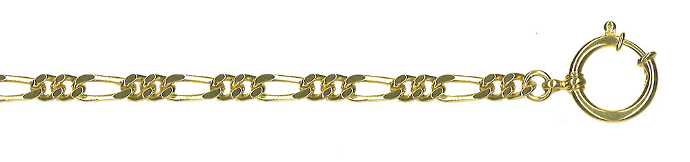 Lommeurkjede, 30 cm, 5 mm, Figaro PVD