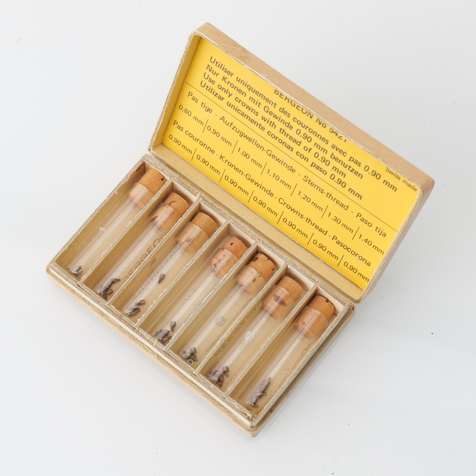 Rem.velle forlengere ass korte Bergeon 35 stk til kroner med gj. 90