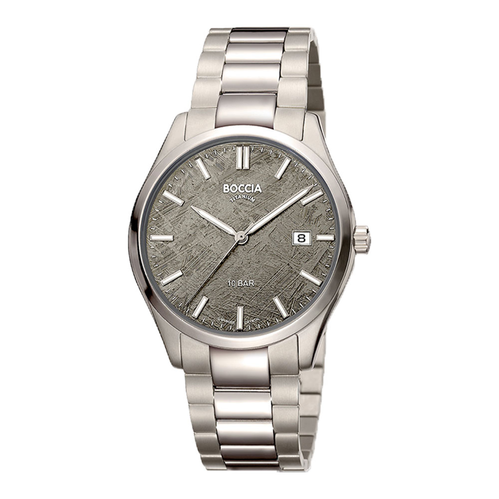 BOCCIA titanur, lenke, grå skive med tekstur, Ø 39 mm, 10 bar