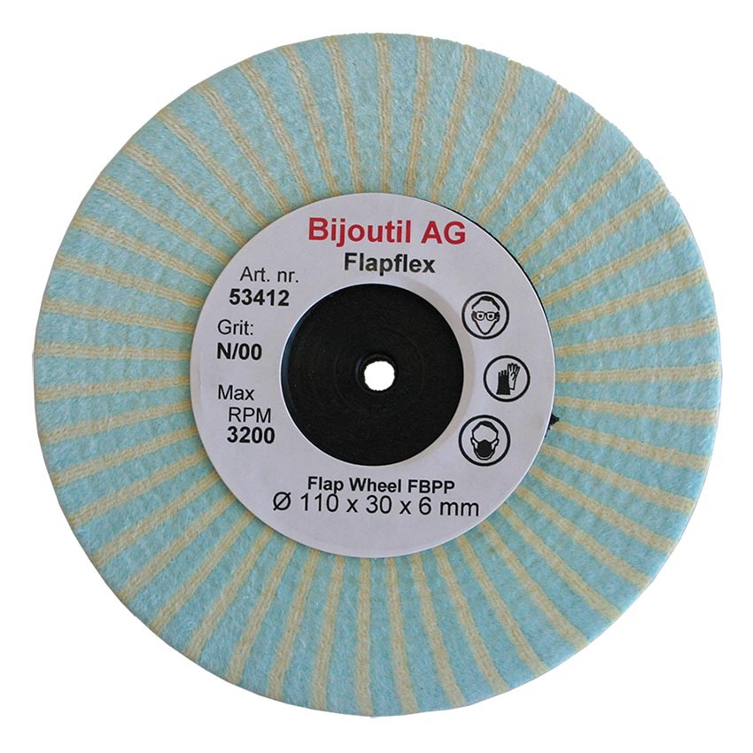Flapfex Skivet matte hjul blå Ø 100x30mm