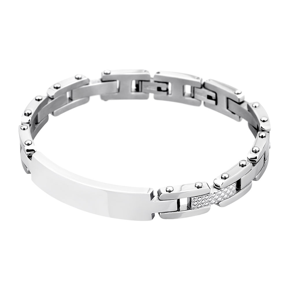 Lotus Style, armbånd i stål (bredde 9 mm, lengde 21,19 cm)